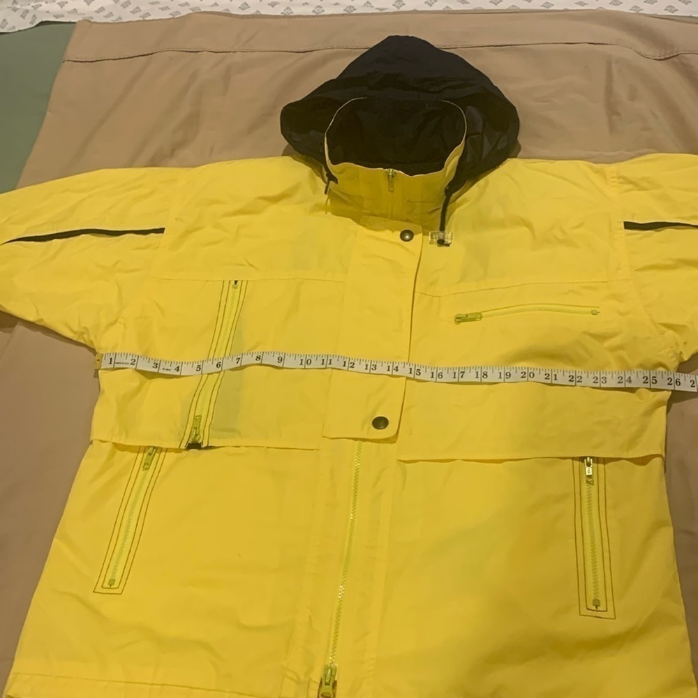 London Fog w/“Stamp of Approval” Yellow & Blue Jacket Size Large - Picture 13 of 16